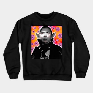 LUGOSI DRACULA and DAISIES! Crewneck Sweatshirt